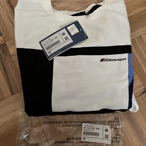 BMW MOTORSPORT Genuine Women’s Long Sleeve Crewneck Sweater Sz XL 80142461085 - Picture 1 of 12