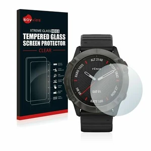 Protector de pantalla de vidrio templado Garmin fenix 6X Pro, Savvies® Xtreme HD33 - Imagen 1 de 7