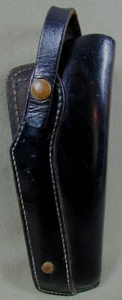 Hunter #3328 56M Hard Black Leather Belt Holster w/Adjustable Top Strap - Picture 1 of 6