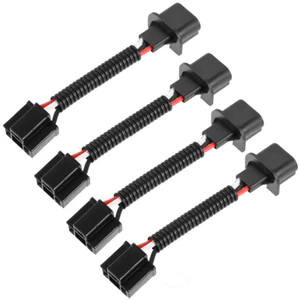 4x H4 9003 To H13 9008 Pigtail Headlight Converter Cable Harness Socket Adapter - Picture 1 of 8