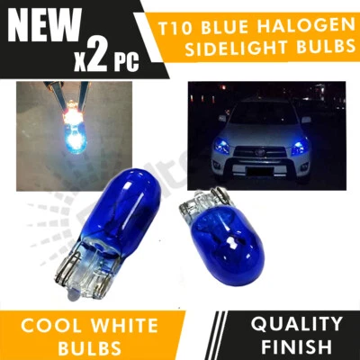 2 x Xenon Blue White T10 501 W5W Sidelight Bulbs UK- halogen bulb upgrade canbus - Image 1 of 3