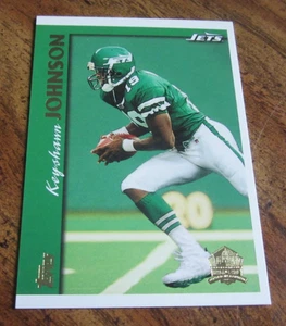 Keyshawn Johnson 1997 Topps acuñado en Cantón #30 INSERTAR tarjeta coleccionable NFL Jets - Imagen 1 de 2