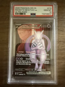 Team Rocket's Mewtwo ex 213/182 Sv10: Destined Rivals Holo PSA 10 - Picture 1 of 2