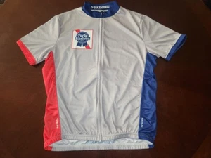 Mens RAGBRAI, BIKE IOWA, PABST BLUE RIBBON THEMED, CYCLING JERSEY. LARGE. - Picture 1 of 4