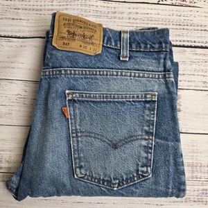 Vintage Levis Jeans Herren 35x32 Medium Wash 517 Orange Tab Boot Cut USA Faded - Bild 1 von 11