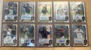 ¡¡Lote de 40 tarjetas autógrafas cromadas Bowman 2015/16!!! - Imagen 1 de 5