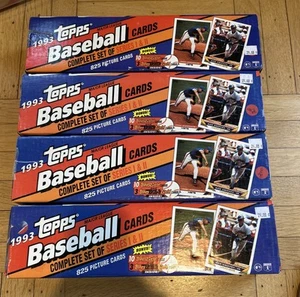 Lot of 4 - 1993 Topps Baseball Complete Set FACTORY SEALED Derek Jeter Rookie! - Picture 1 of 9