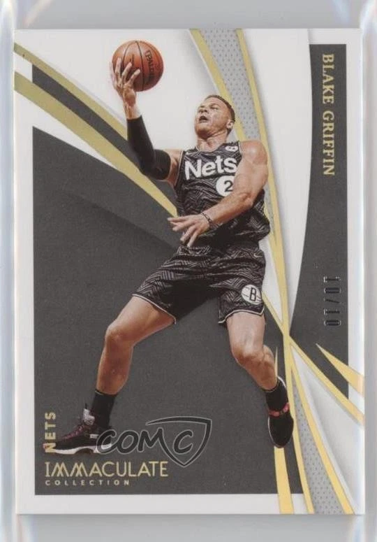 2020-21 Panini Immaculate Gold /10 Blake Griffin #10 - Image 1 of 2