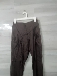 Aryn K Damen Pull On Rear Zip Anzughose Knöchel Reißverschluss Taschen - Braun - Medium - Bild 1 von 7