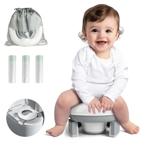 Portable Potty for Toddler - Foldable Kids Toilet with Splash Guard, Travel P... - Picture 1 of 7
