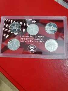 1999 S .900 Silver Set Of 5 Quarters In Original Packaging 31.5 Grams 50 State. - Picture 1 of 14