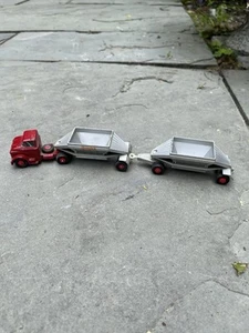 Vintage 1967 Matchbox Lesney King Size K4 Twin Fruehauf Hopper Trailers - Bild 1 von 7