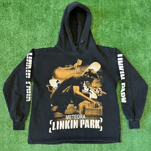 Sudadera con Capucha Linkin Meteora De Colección Para Hombre Mediana Doble Cara Negra Nu Metal - Imagen 1 de 9