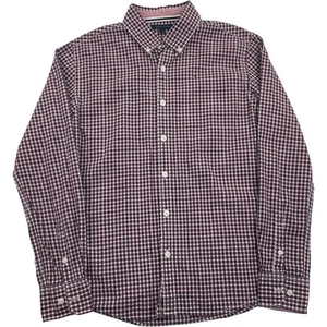 Tommy Hilfiger Button-Up Check Shirt Long Sleeve Red Boys Size 14 - Picture 1 of 6