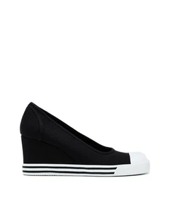 American Deadstock Y2K Speed Sneaker Pump - Black Canvas - Picture 1 of 3