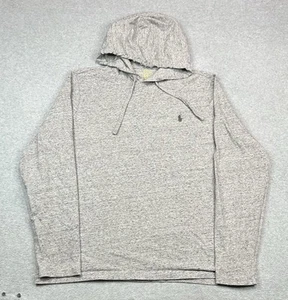 Polo Ralph Lauren Sudadera Para Hombre Gris Medio Sudadera con Capucha Elastizada Transpirable - Imagen 1 de 9
