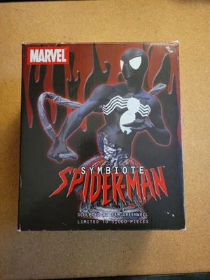 MARVEL SIMBIONTE SPIDER-MAN DIAMANTE NEGRO SELECCIÓN ESTATUA SAM GREENWELL Foto 1 de 4