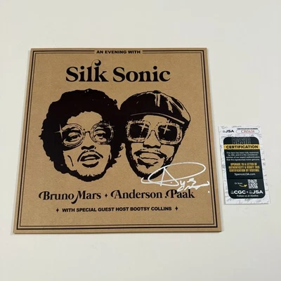 安德森·保罗签名丝绸索尼黑唱片布鲁诺·马尔斯是劳德 JSA 正品证书 — 第 1/3 张图片