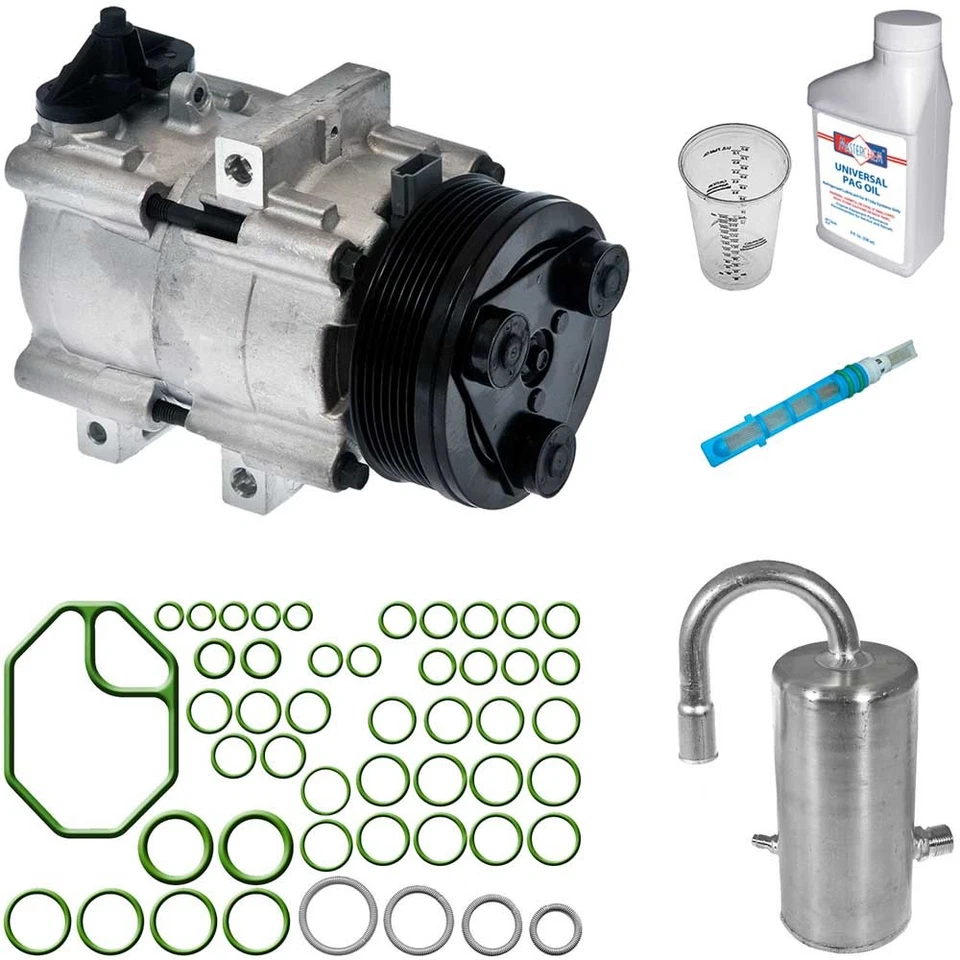 Compresor de aire acondicionado Omega con kit de reparación de aire acondicionado para Lincoln Town Car 1993 Foto 1 de 1