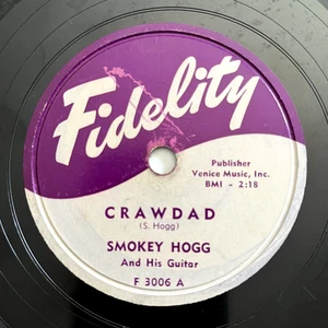 SMOKEY HOGG Crawdad / Born On The 13th Jump Blues Guitar Texas Fidelity 78 1952 - Picture 1 of 5
