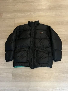 Giubbotto piumino d'oca nero tecnico Polo Sport Ralph Lauren vintage taglia XL - Foto 1 di 7