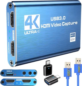 Scheda Di Acquisizione Video HDMI per Switch, Scheda Di Acquisizione Esterna 4K  - Foto 1 di 12