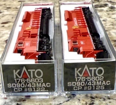 2 N Scale Kato EMD SD90/43 MAC CP #9125 & #9122 DCC Ready/NIB - Image 1 of 4