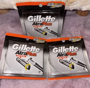 LOT OF 3 Gillette AltraPlus Razor Refill 30Cartridges Total Brand ๐ - Picture 1 of 12