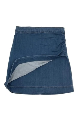 Falda vaquera envolvente sintética azul M/L White House Black Market para mujer Foto 1 de 4