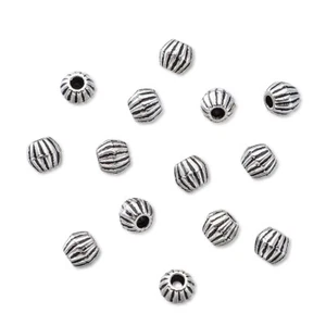 100x Antique Silver Tibetan Style Bicone Spacer Beads For Jewelry Making 4x4.5mm - Picture 1 of 11
