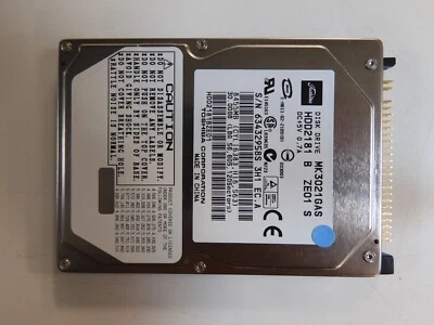 MK3021GAS TOSHIBA 30.0GB IDE 2.5" HDD. 9.5MM.  (COMPAQ PN: 300802-001) - Image 1 of 3