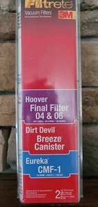 Filtrete 64810 Hepa Filter Hoover Final 04&06, Dirt Devil Breeze, Eureka CMF-1 - Picture 1 of 3