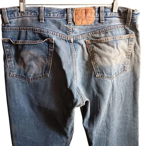 Vintage Mens Levi's 501 Jeans 39x31 80s Buttonfly Grunge Era Denim Jeans USA - Bild 1 von 10