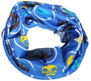 1 x Kinder Loop Schal Schlaufenschal Rund Halstuc Ganzjahresschal Baumwolle Blau - Bild 1 von 5