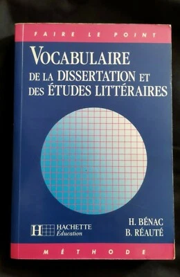 Vocabulary Builder de La Essay And Of Studies Literary By H Benac And B Réauté - Image 1 of 4