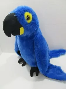 Linda mascota Destination Nation loro guacamayo azul pájaro selva safari zoológico 12" - Imagen 1 de 7