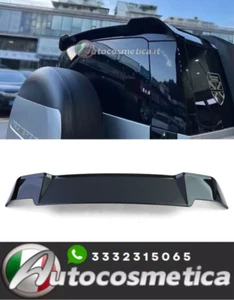 SPOILER ALETTONE POSTERIORE BAGAGLIAIO PER LAND ROVER DEFENDER L663 90 110 NERO - Imagen 1 de 11