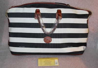 Dooney & Bourke negro/blanco escapada descapotable fin de semana nuevo con etiquetas Foto 1 de 4
