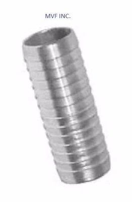 1-1/2" Hose Mender 304 Stainless (1-1/2" ID Hose) Brewing Splicer HF700830304 - Image 1 of 2