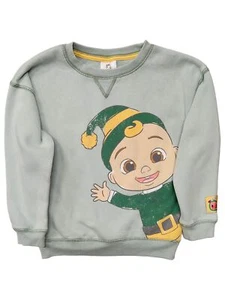 Infant & Toddler Boys Green CoComelon Christmas Sweatshirt Sweater Top - Picture 1 of 1