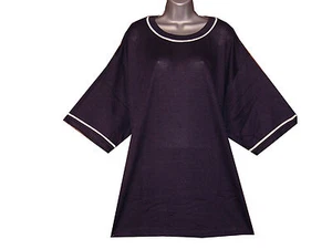 Camiseta top acanalada cuello redondo talla grande uni-sex REBAJADO - Imagen 1 de 4