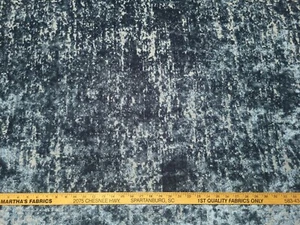 P Kaufmann SPLENDOR LAGOON Blue Teal Cut Velvet Drapery Upholstery Fabric - Picture 1 of 4