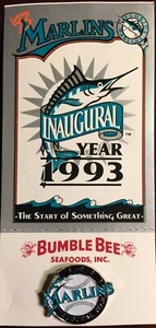 1993 Florida Marlins Eröffnungssaison Der Beginn von etwas Großartigem Pin # 1 Sehr guter Zustand - Bild 1 von 8