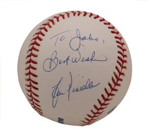 Lou Piniella Signed New York Yankees Rawlings OML White MLB Baseball with Insc - Picture 1 of 3