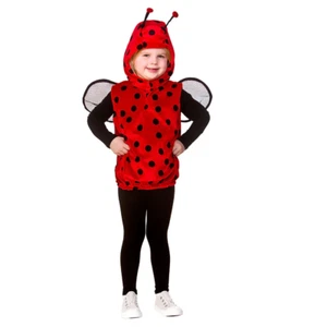 Child Ladybird Costume Boys Girls Book Day Fancy Dress Ladybug Outfit 3-5 Years - Picture 1 of 1