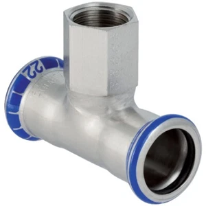 GE Mapress Edelstahl T-Stück mit IG d28-Rp1/2-28 - Picture 1 of 3