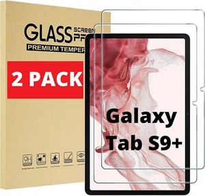 2X For Samsung Galaxy Tab S9+ SM-X810/X816/X818 Tempered Glass Screen Protector - Picture 1 of 8
