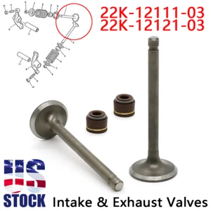 US For Yamaha Badger Grizzly Raptor 80 Intake & Exhaust Valve Kit 22K-12121-03 - Picture 1 of 9