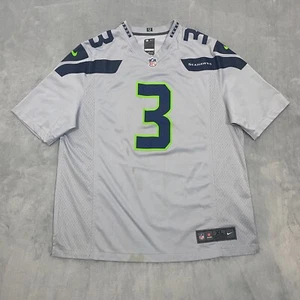 NIKE NFL Seattle Seahawks #3 RUSSELL WILSON Jersey Men XL Grey On-Field NFLPA - Picture 1 of 12