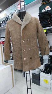 MONTONE SHEARLING CAPPOTTO Donna Woman Marrone in vera pelle tg 44 MON 685 LZ - Imagen 1 de 8